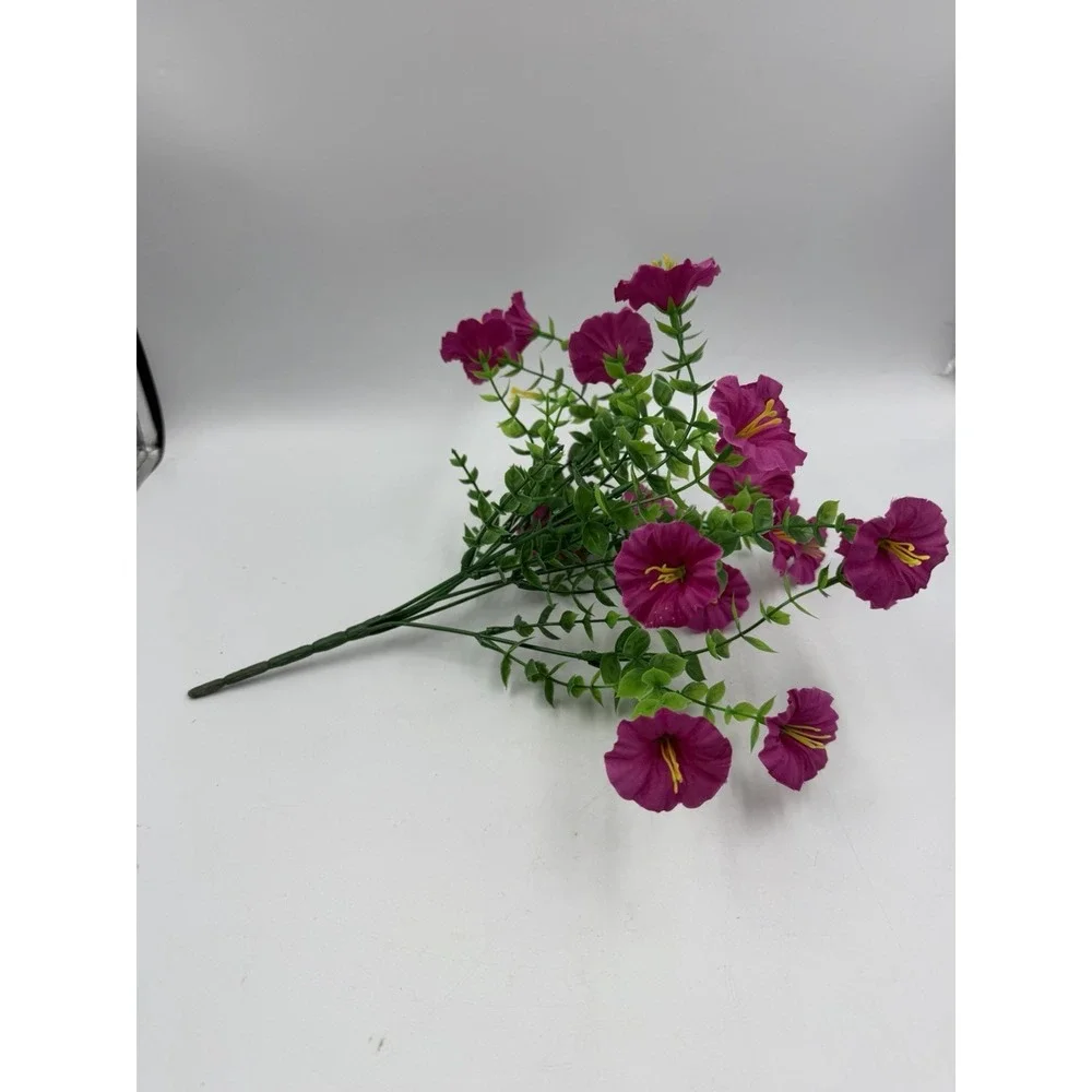 12 Pcs Artificial Hanging Calibrachoa (Million Bells) Pink Floral Arrangement